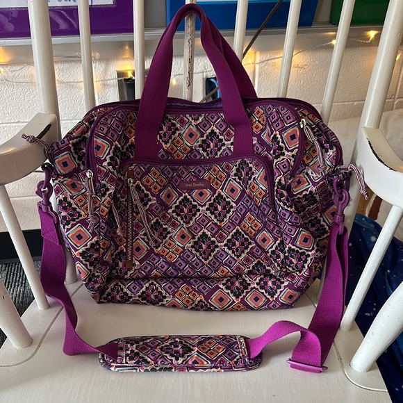 Vera Bradley Handbags - Vera Bradley Purple Patterned Women's Bag